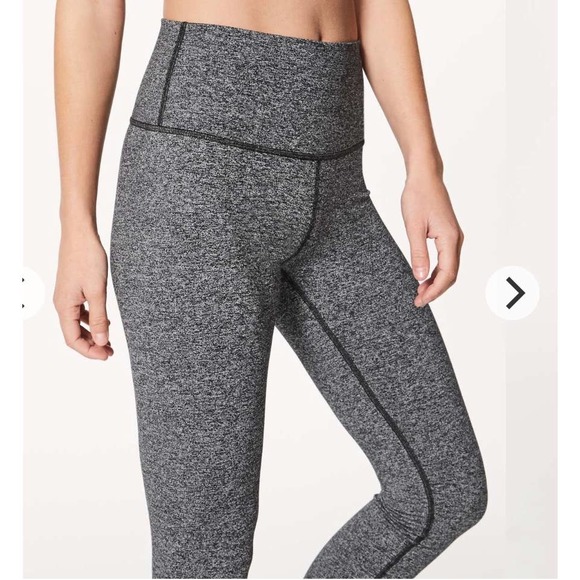 Lululemon Wunder Under Hi-Rise Tight *28" Heathered Black #4 - Picture 4 of 12